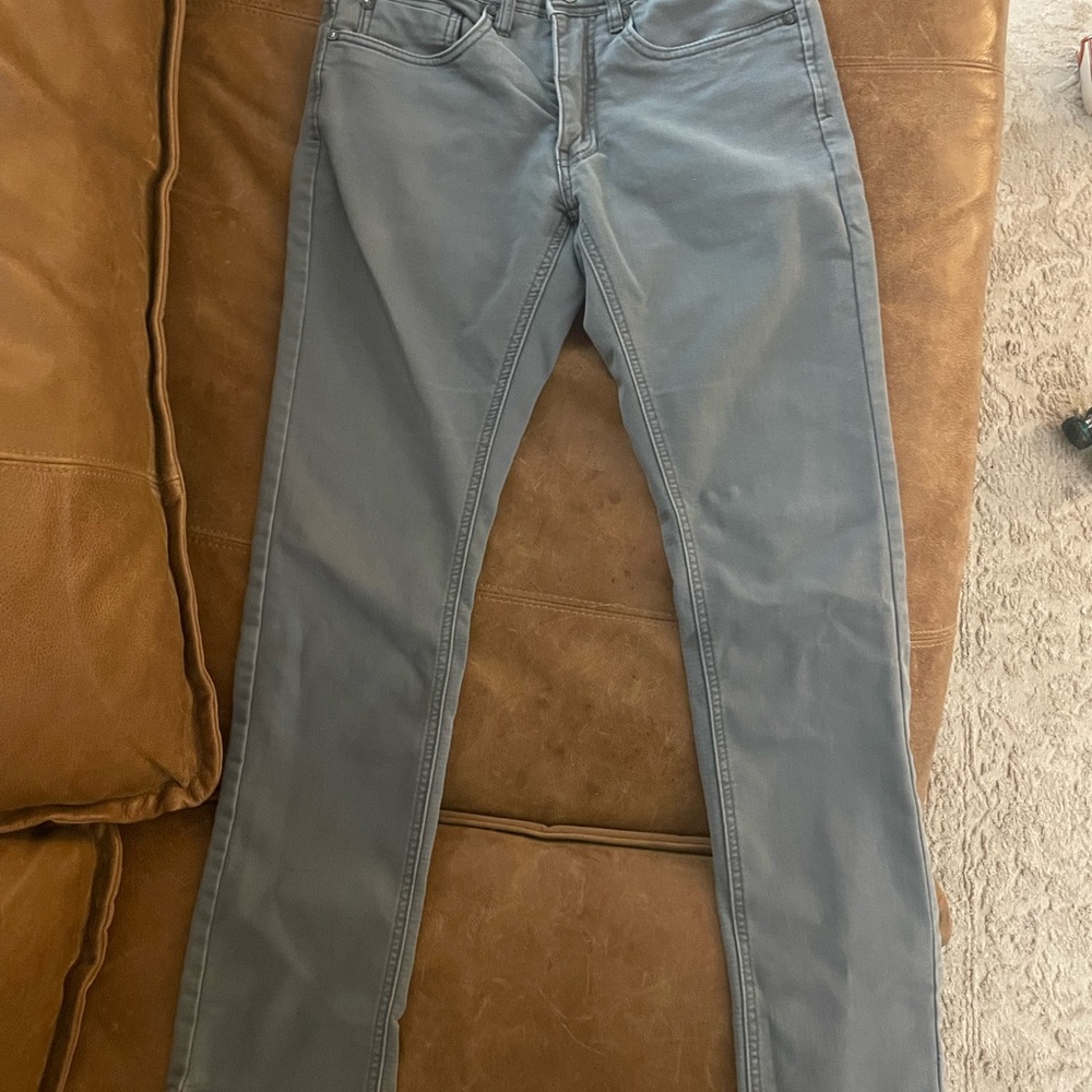 Men's Slim Straight Jeans in Slate Blue